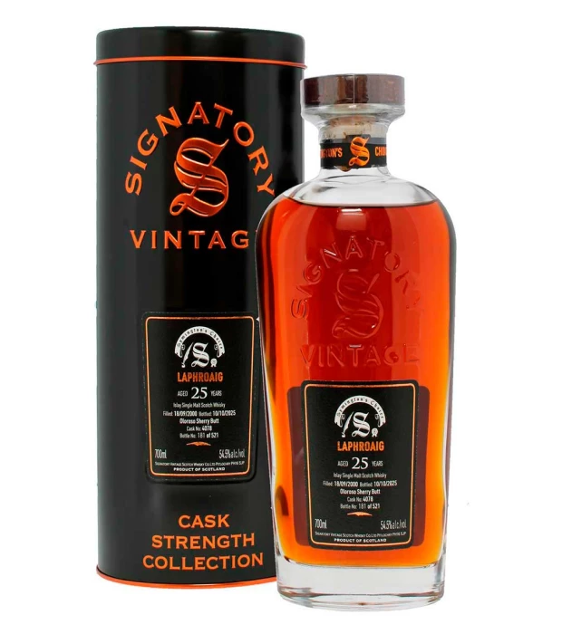 Віскі односолодовий "Laphroaig 25yo Symington's Choice", Signatory 0,75 л 54,3%