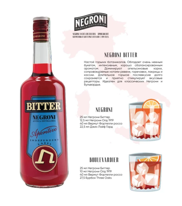 Лікер Negroni Bitter 1л 25% в Україні