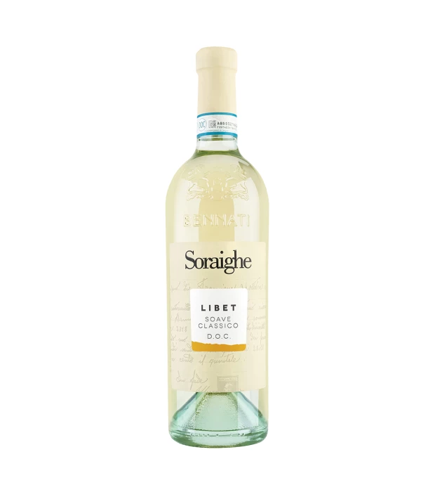 Вино Soraighe Libet Soave Classico DOC белое сухое 0,75л 12,5%