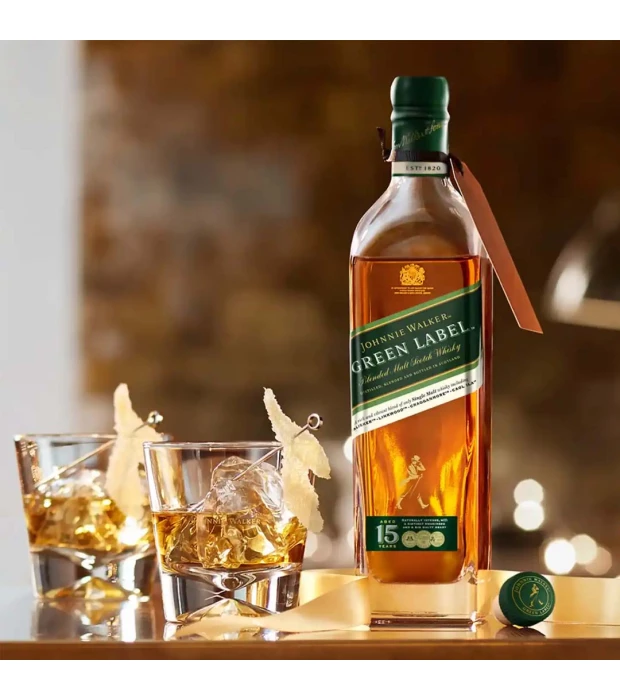 Виски Johnnie Walker Green label 0,7л 43% в коробке купить