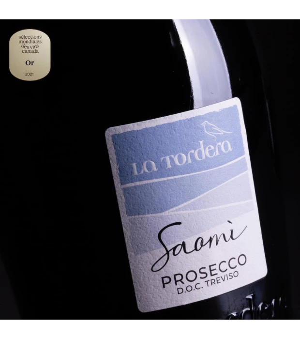 Вино игристое La Tordera Saomi Prosecco DOС Treviso белое брют 0,75л 11,5% купить