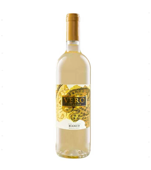 Вино Botter Vero Bianco Medium d'Italia белое полусладкое 0,75л 11%