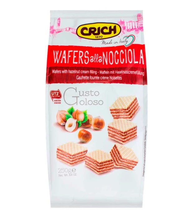 Вафлі з лісовими горіхами Crich 250 г