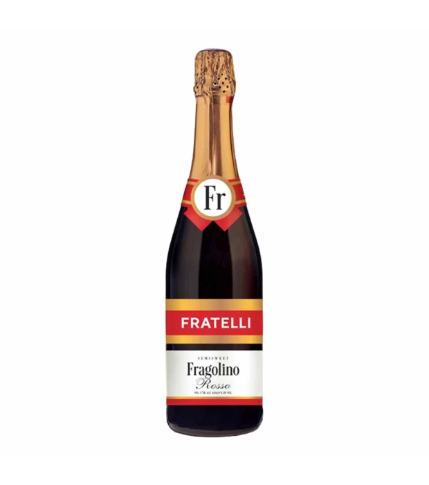 Вино игристое Fratelli Fragolino Rosso красное полусладкое 0,75л 6-6,9%