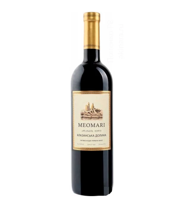 Вино Meomari Алазанська долина червоне напівсолодке 0,75л 14%