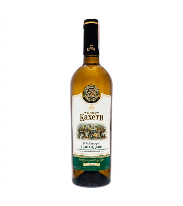 Вино Шато Кахеті Цинандалі сухе біле 0,75л 10%