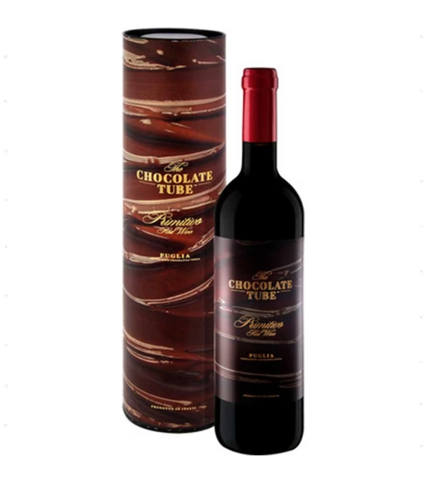 Вино Mare Magnum Primitivo Chocolate Tube Organic червоне сухе 0,75л 14%