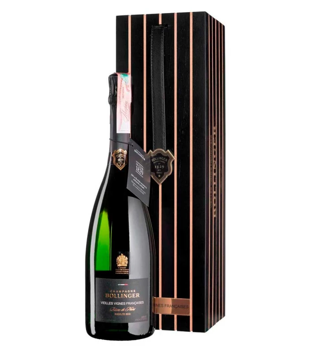 Шампанське брют біле Vieilles Vignes Françaises 2013 Champagne Bollinger (дерев'яна коробка) 0,75 л 12,5%