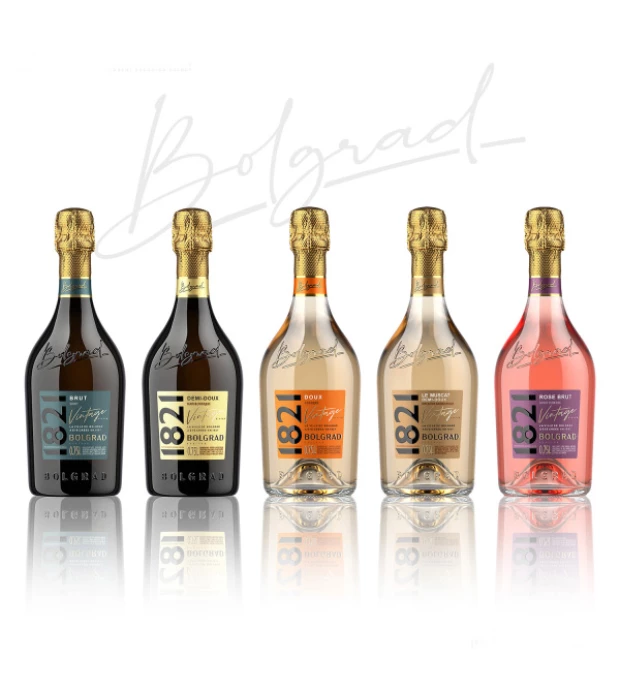Вино игристое Bolgrad 1821 Vintage Bolgrad Брют розовое 0,75л 10-13,5% купить
