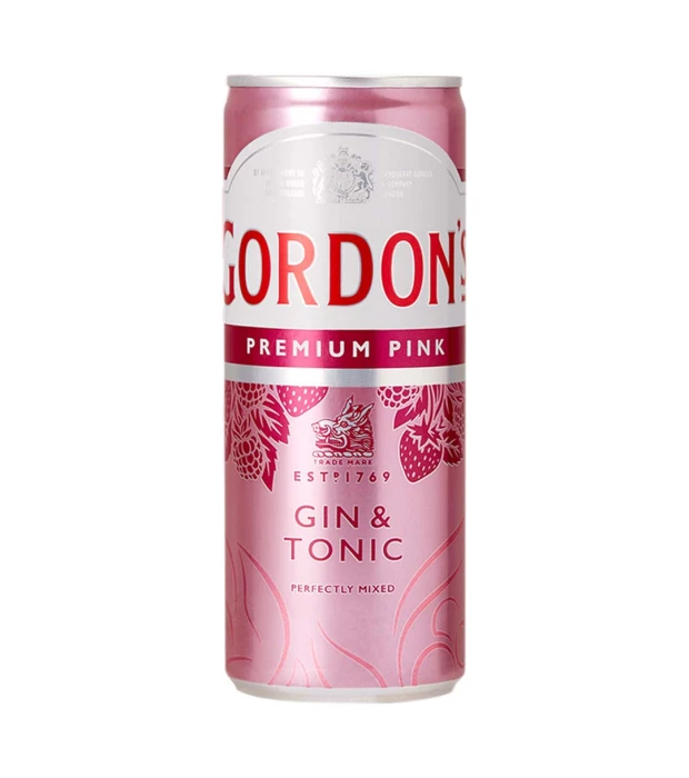 Напиток слабоалкогольный Gordon's Pink Gin+Tonic 0,25л 6,4%