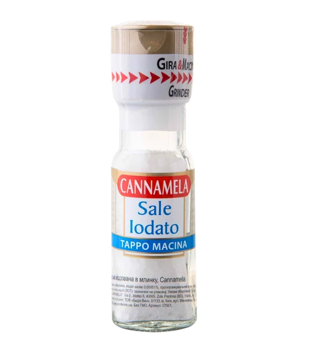 Соль морская йодированная в мельнице Cannamela 63г