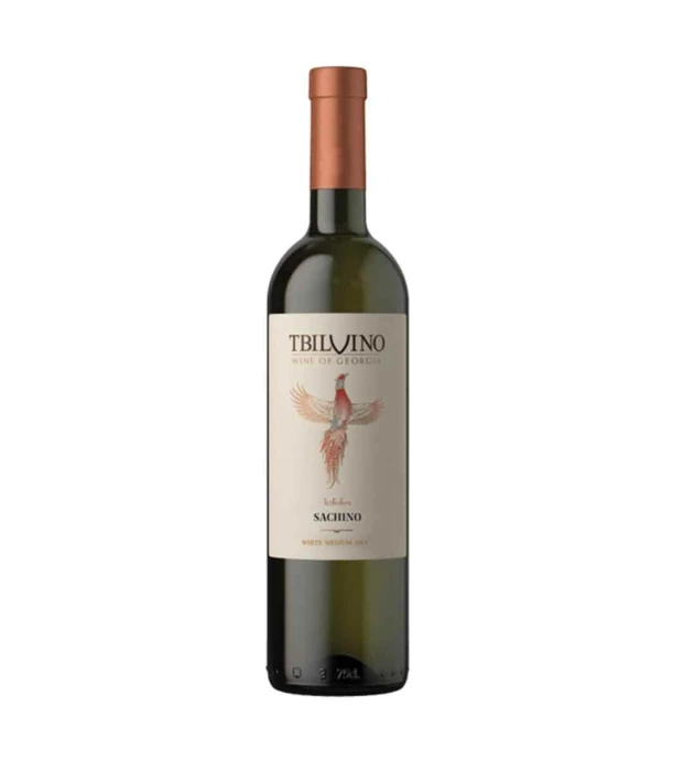 Вино Tbilvino Сачино белое полусухое 0,75л 11%