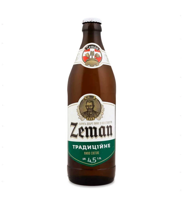 Пиво Zeman Традиційне світле 0,5 л 4,5%