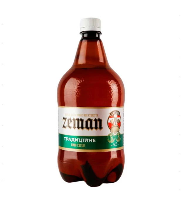 Пиво Zeman Традиційне світле 1л 4,5%