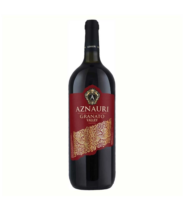 Вино Aznauri Granato Valley полусладкое красное 1,5л 9-13 %
