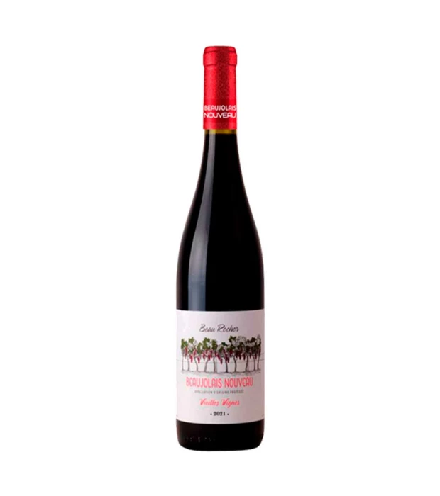 Вино Beau Rocher Beaujolais Nouveau 2021 красное сухое 0,75л 12%