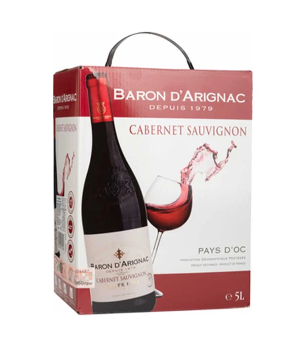 Вино Baron dArignac Cabernet Sauvignon червоне сухе 5л 12%