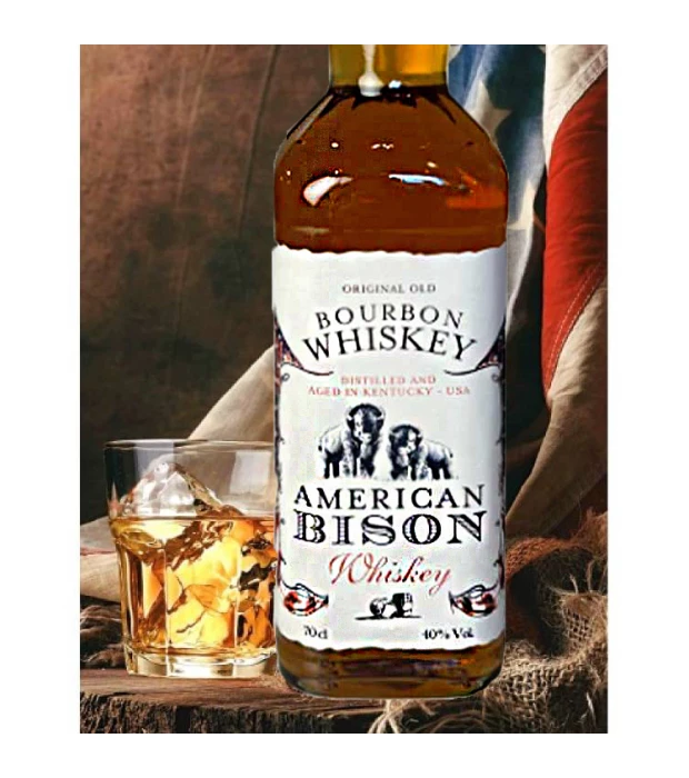 Bourbon Whiskey American Bison 0,7л 40% купить