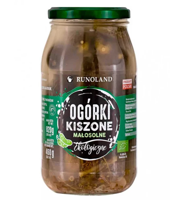 Огурцы квашеные органические Runoland 820г