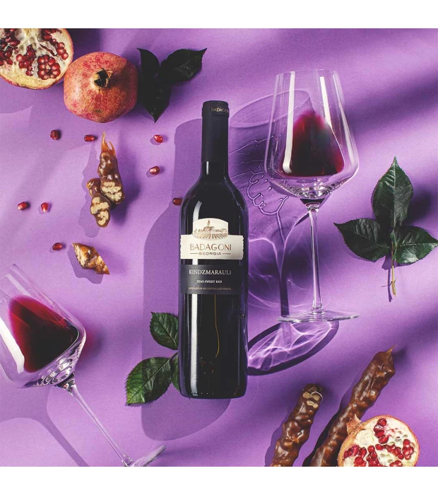 Вино Badagoni Кіндзмараулі червоне напівсолодке 0,75л 11% купити