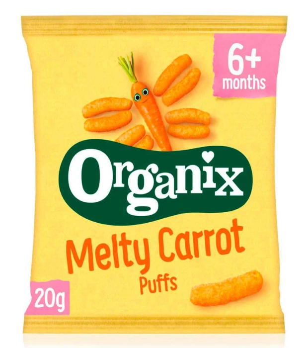Палички кукурудзяні з морквою органічні (з 6 місяців) Organix 20 г