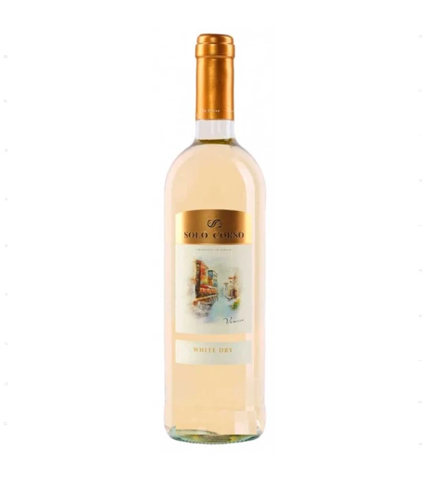Вино Solo Corso VDT белое сухое 0,75л 11%