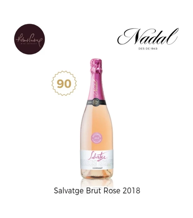 Вино игристое Nadal Salvatge Brut Rose Corpinnat розовое брют 0,75л 12,5% купить