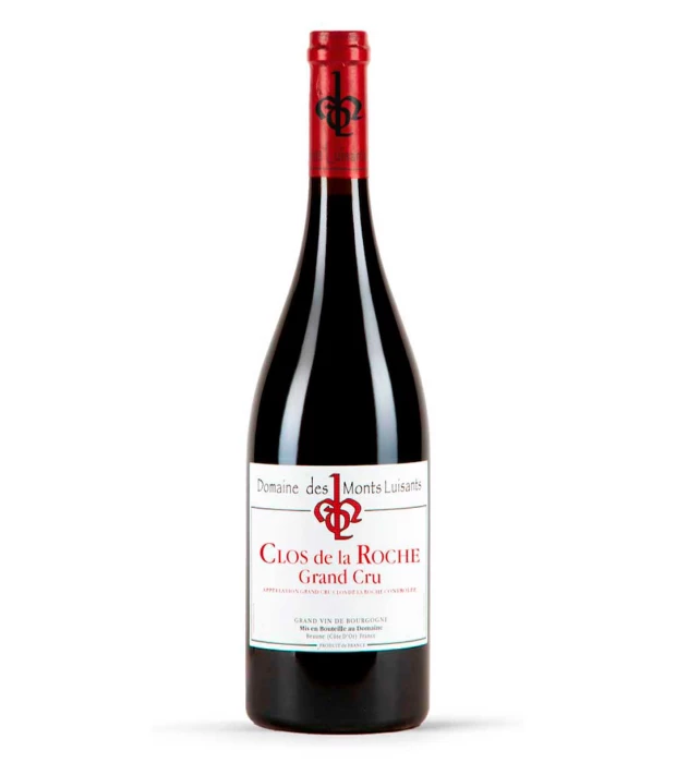 Вино виноградне сухе натуральне червоне Кло де ля Рош Гран Крю 2023, Domaine des Monts Luisants 0,75 л 14%