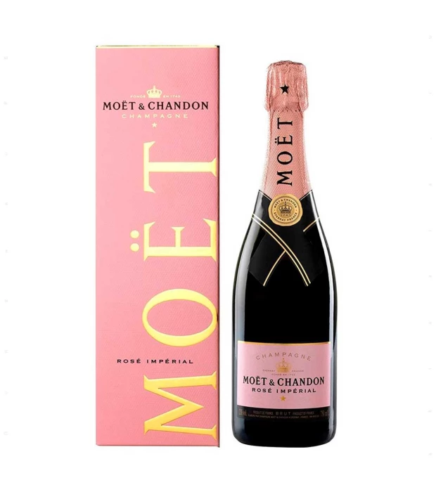 Шампанське Moet + Chandon Rose Imperial сухе рожеве 0,75 л 12% у подарунковій упаковці