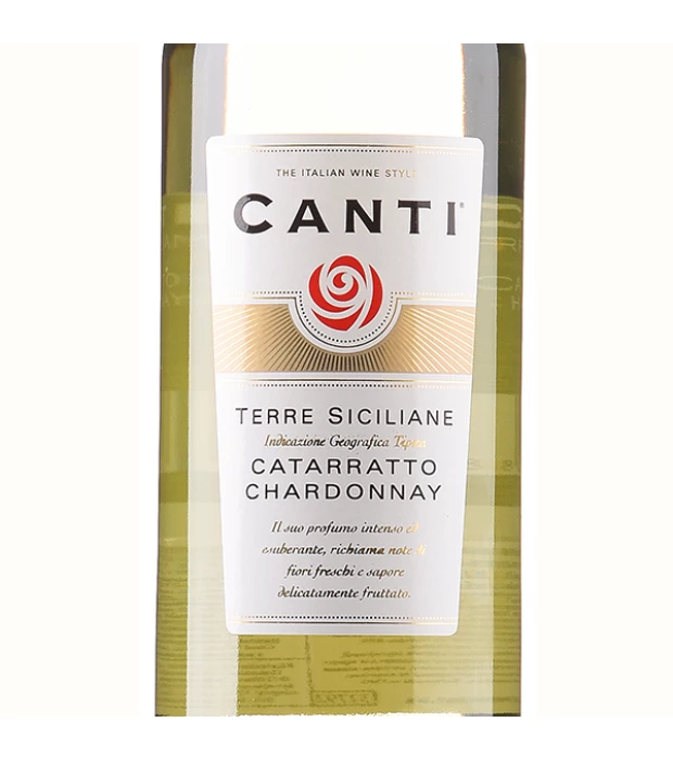Вино Canti Catarratto Chardonnay Terre Siciliane сухе біле 0,75л 12% купити