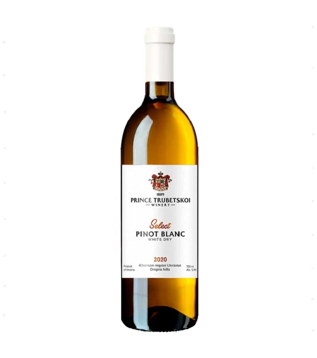 Вино Князь Трубецький Select Pinot Blanc 0,75л 10-13%
