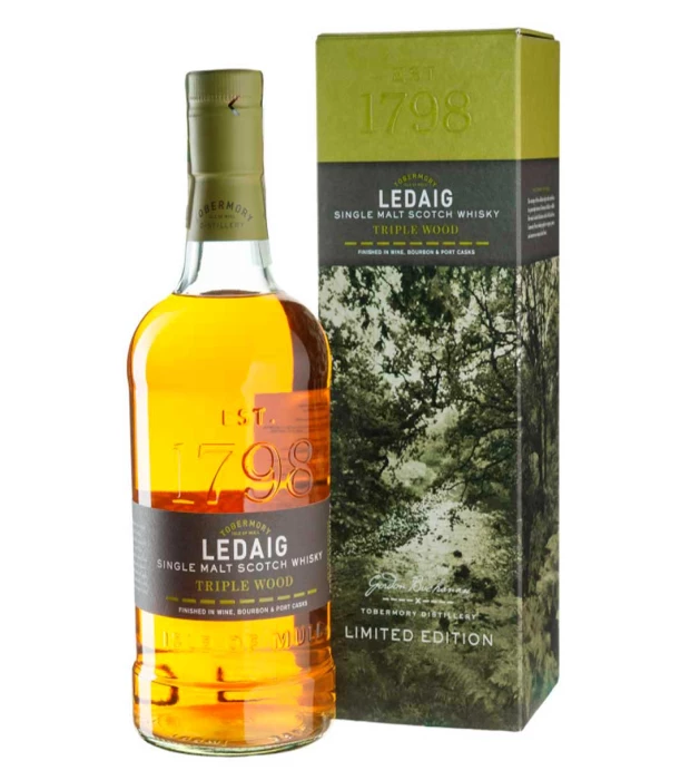 Виски односолодовый Ledaig Triple Wood 0,7л 53,8%