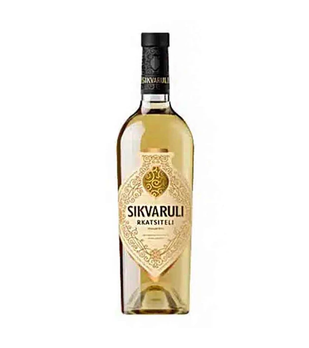 Вино Sikvaruli Ркацители ординарное столовое белое сухое 0,75л 10,5-12%