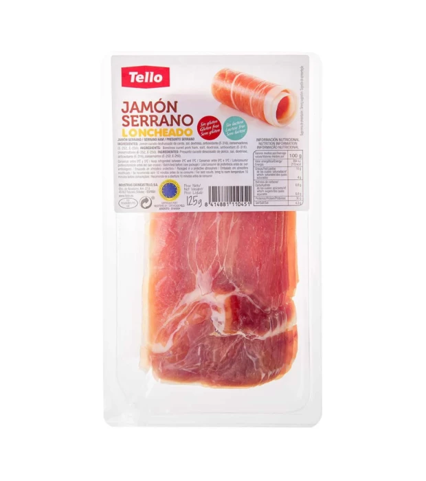 Набір 1+1 Хамон Серрано 7 міс. нарізаний Tello 250 г