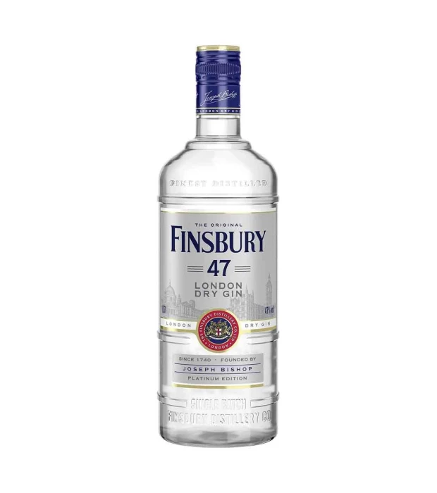 Джин німецький Finsbury Platinum London Dry Gin 0,7л 47%
