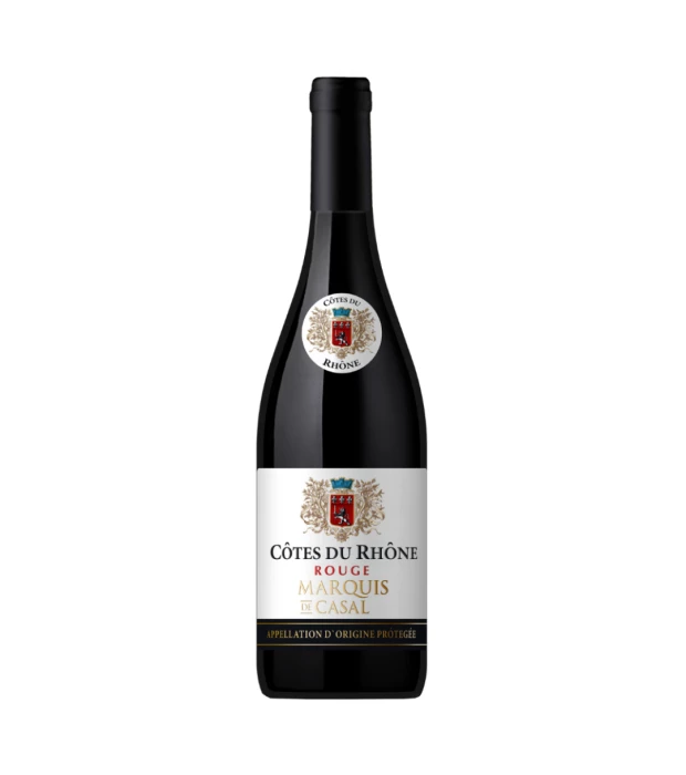 Вино Cotes du Rhone AOC ТМ Marquis de Casal сухе червоне 0,75 л 13,5%