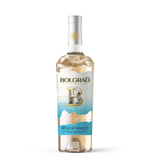 Вино Bolgrad Muscat Select белое полусладкое 0,75л 9-12%