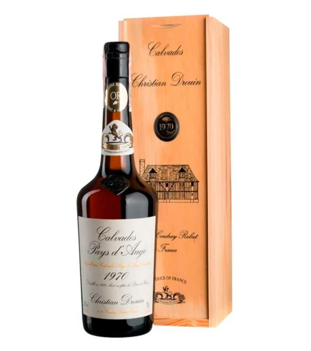 Кальвадос Кер де Лион Пеи д'Ож 1977, Christian Drouin 0.700 (деревянная коробка) 0,75л 42%