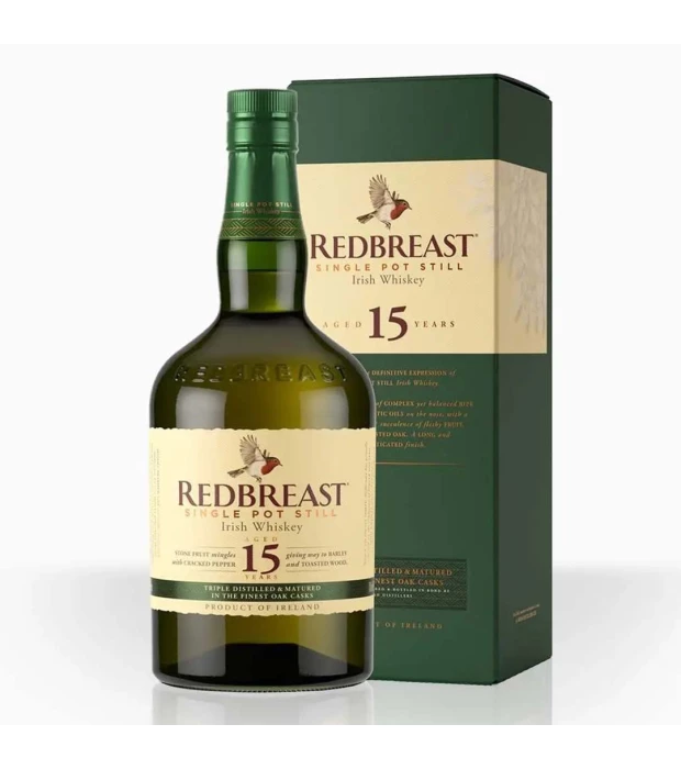 Виски Redbreast 15 лет выдержки 0,7л 46% в подарочной упаковке