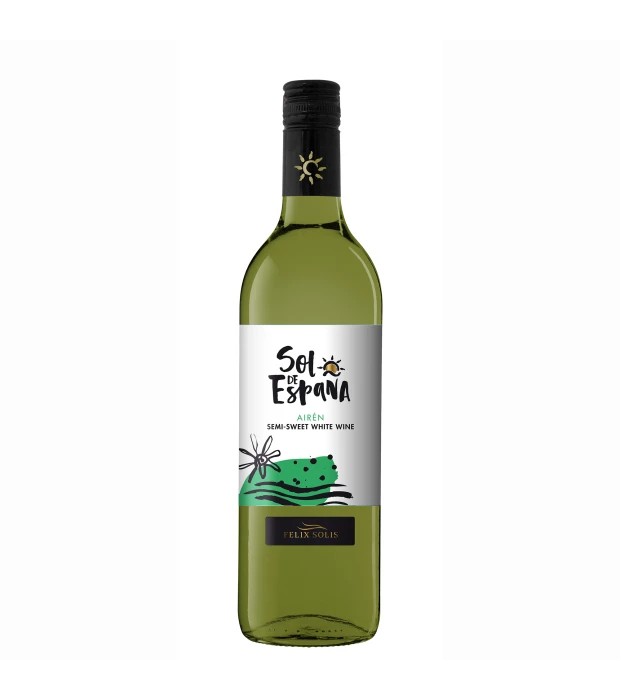 Вино Airen Semi-Sweet белое полусладкое SOL de ESPANA (2004) 0,75л 10,5%