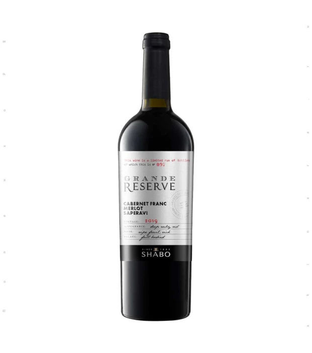Вино Shabo Cabernet Franc-Merlot-Saperavi Grande Reserve червоне сухе 0,75 л 14%