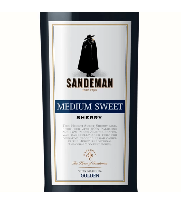 Херес Sandeman Medium Sweet Sherry белое полусладкое 0,75л 15% купить