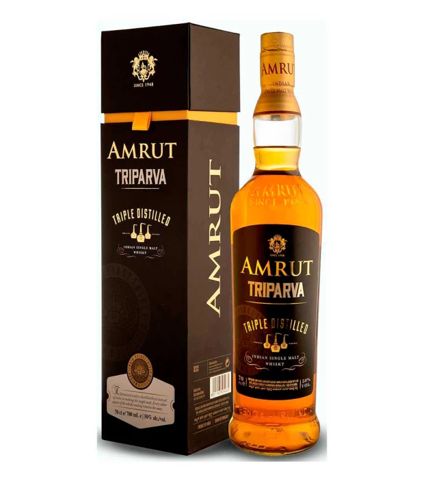 Виски односолодовый индийский Amrut Triparva Triple Distilled 0,7л 50%