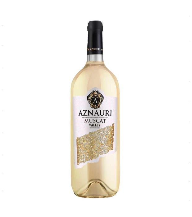 Вино Aznauri Muskat Valley полусладкое 1,5л 10-13,5%