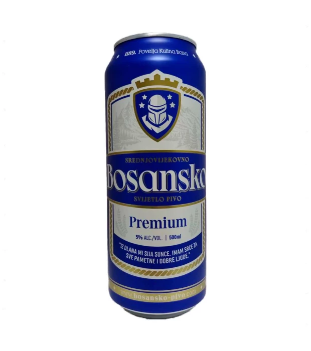 Пиво Bosansko premium ж/б 0,5 л 5%