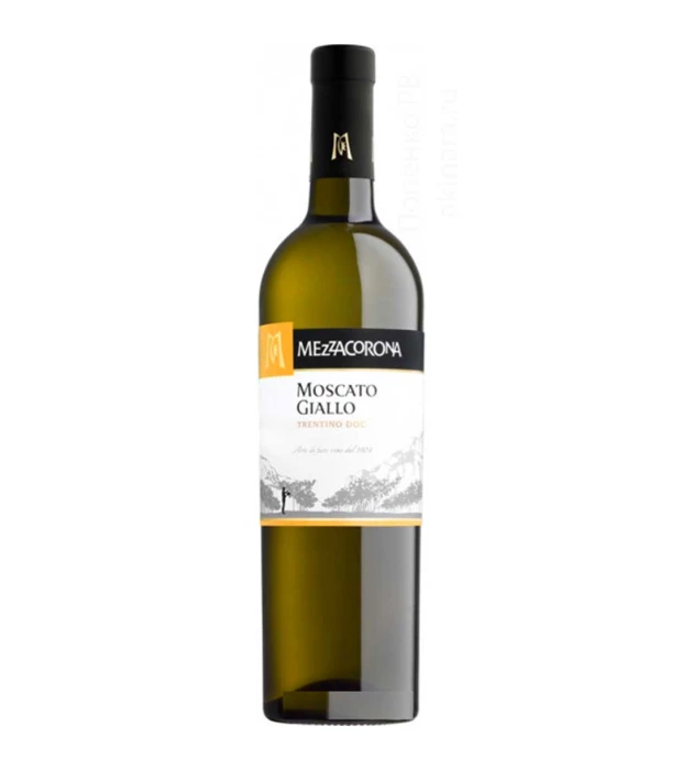 Вино Mezzacorona Moscato Giallo Trentino DOC белое полусладкое 0,75л 11%