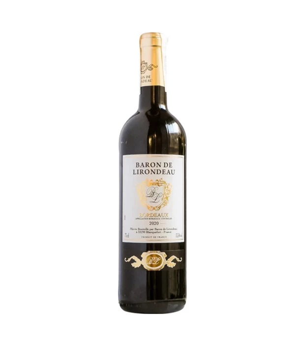 Вино Бордо Baron de Lirondeau красное сухое 0,75л 11%