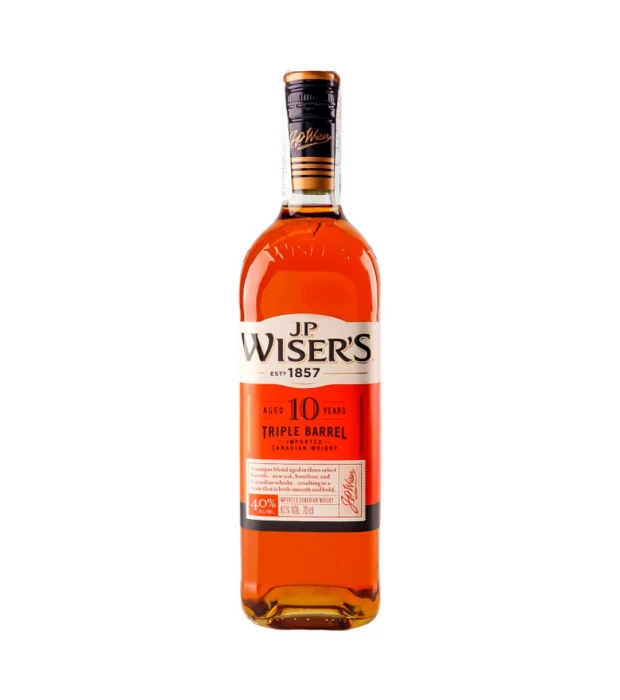 Виски J.P. Wiser's Triple Barrel 10 Years Aged 40% 0,7 л 0,7 л 40%