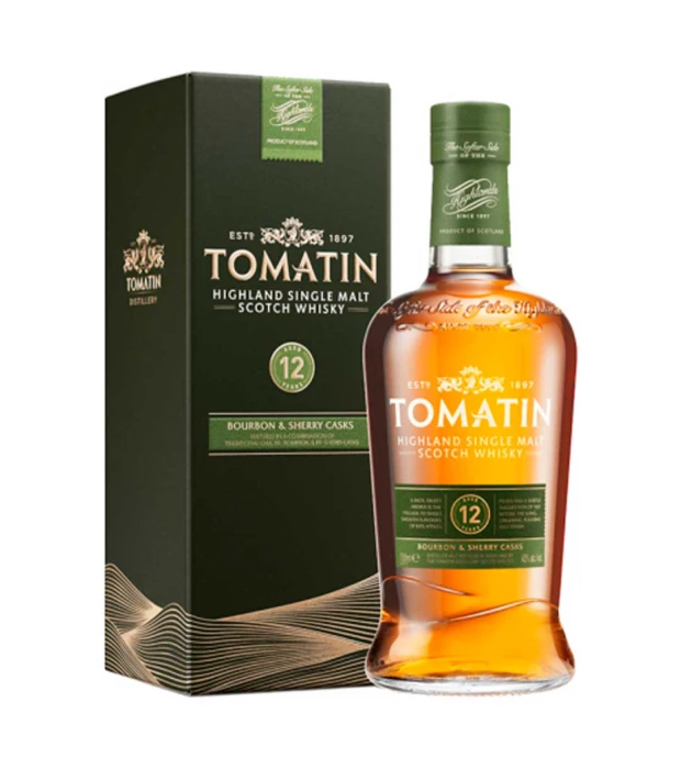 Виски Tomatin 12 Y.O. в подарочной коробке 0,7л 43%