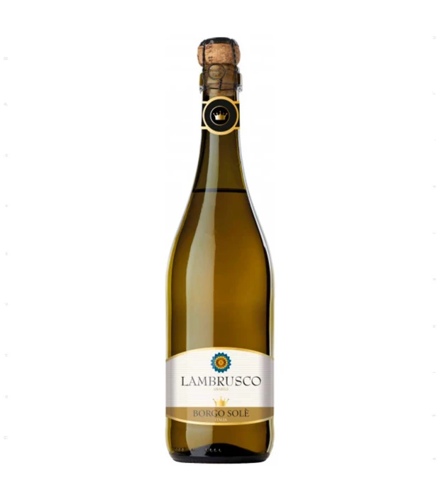 Вино ігристе Borgo Sole Lambrusco Dell`Emilia Bianco Amabile біле напівсолодке 0,75л 8%